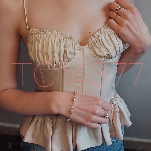 H&M BROCK COLLECTION NWT Corset Style Top - Picture 6 of 16